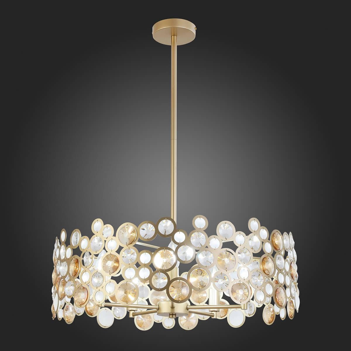 ST Luce SL1172.203.05 Светильник подвесной Золото/Золото, Прозрачный E14 5*60W — миниатюра 2