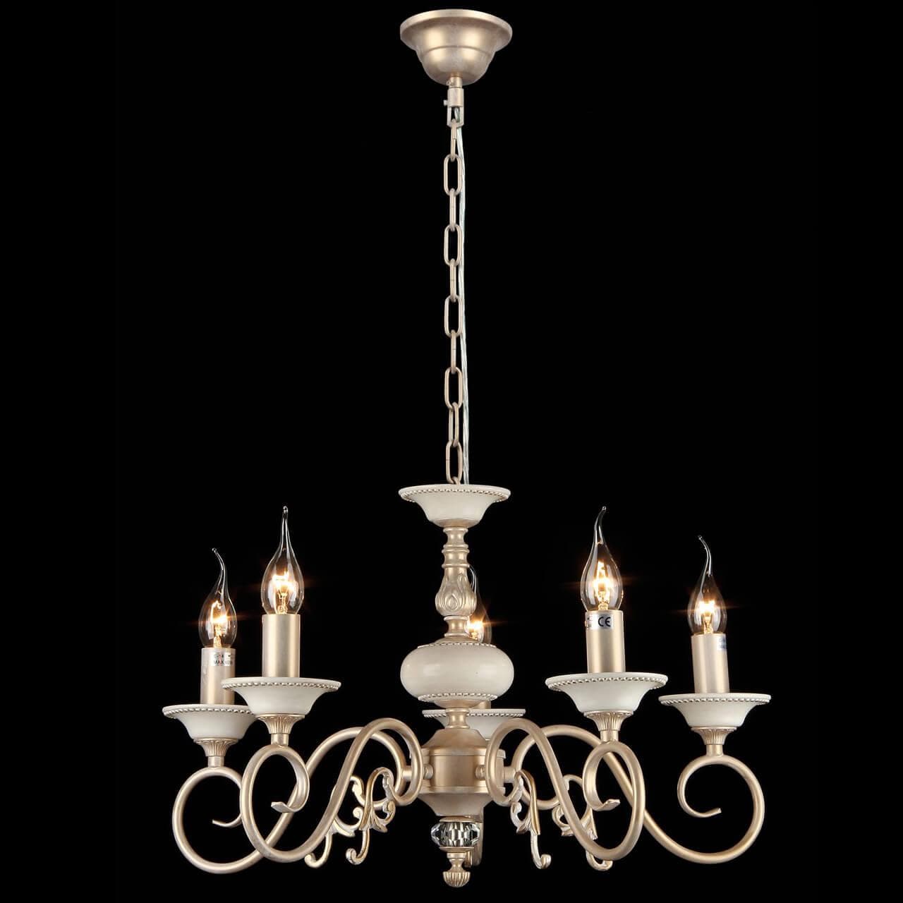 Maytoni Elegant Perla Кремовый с Золотом Люстра 5xE14 60W ARM337-05-R — миниатюра 8