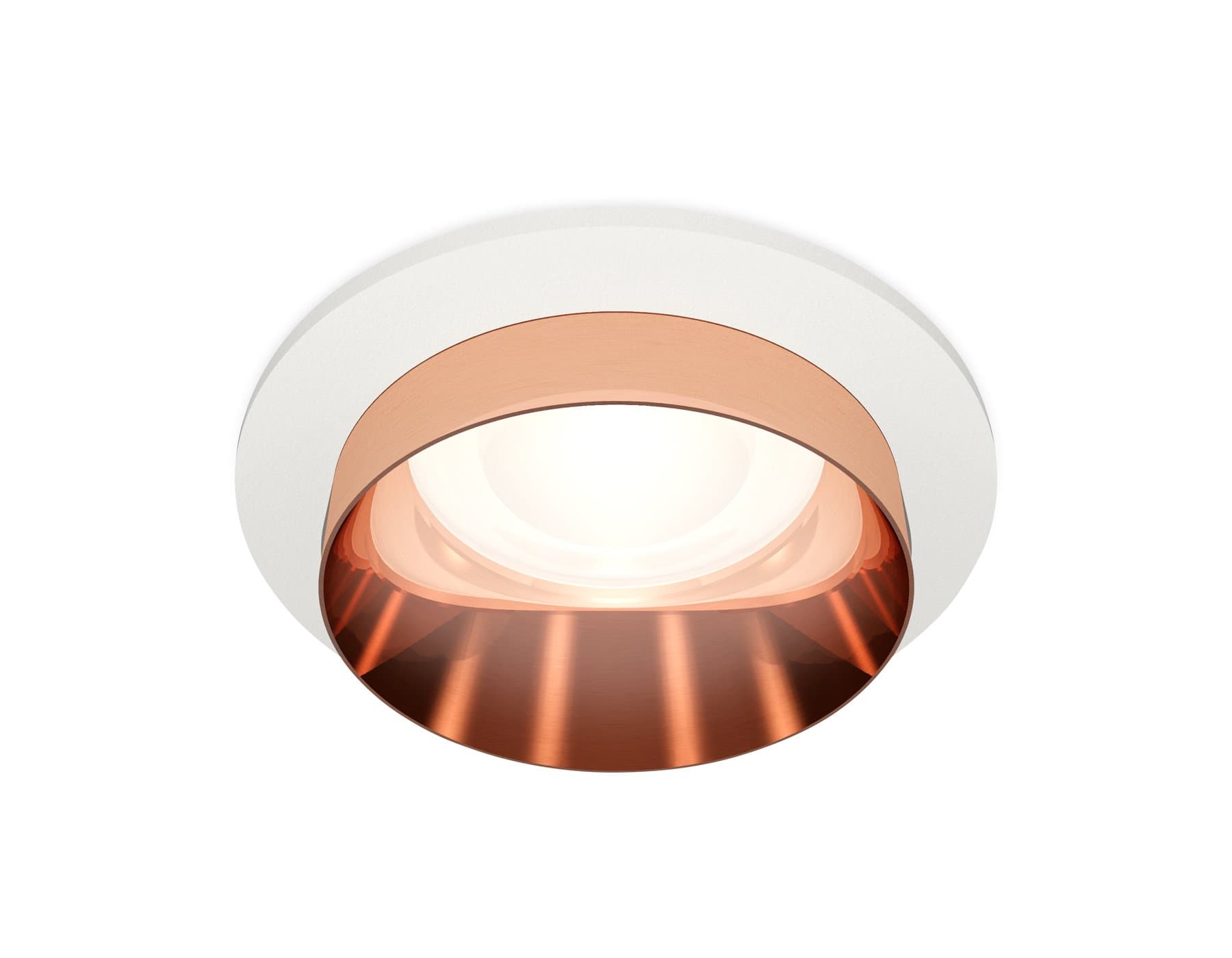 Ambrella Комплект встраиваемого светильника XC6512025 SWH/PPG белый песок/золото розовое полированное MR16 GU5.3 (C6512, N6135) — миниатюра 1