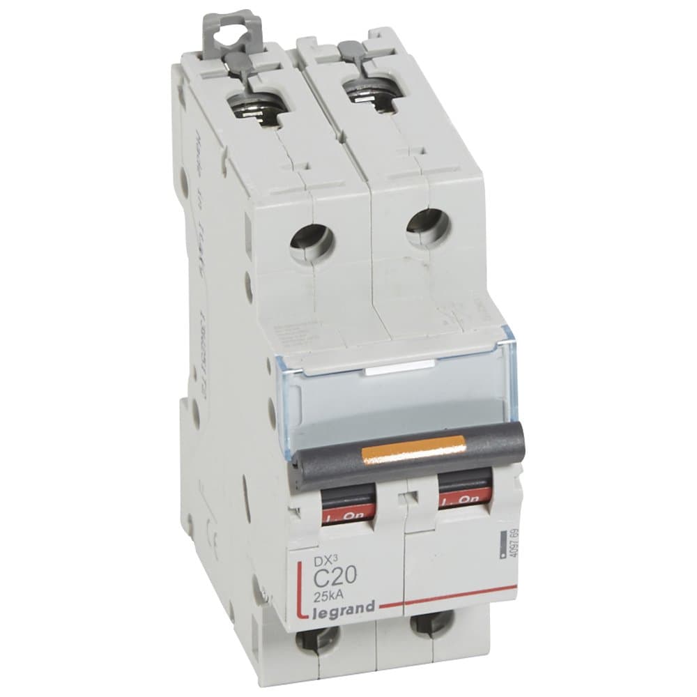 Legrand DX3 Автоматический выключатель 2P 20A (С) 25кА 409769 — миниатюра 1