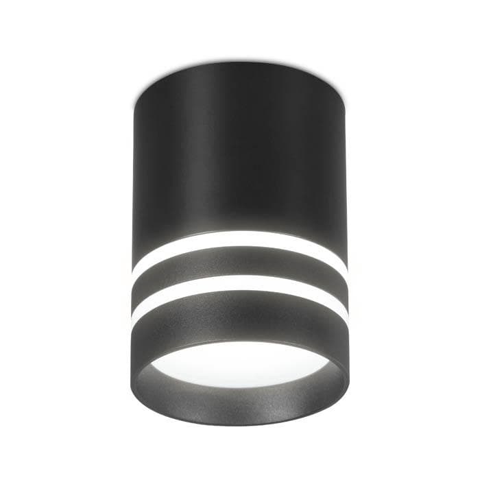 Ambrella Накладной светодиодный точечный светильник TN242 BK/S черный/песок LED 4200K 12W D80*100 — миниатюра 2