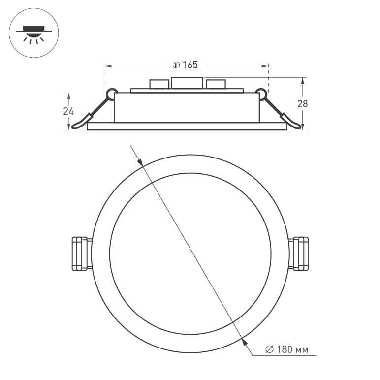 Arlight Светильник DL-BL180-18W Warm White (IP40 Металл, 3 года) 021441 — миниатюра 3