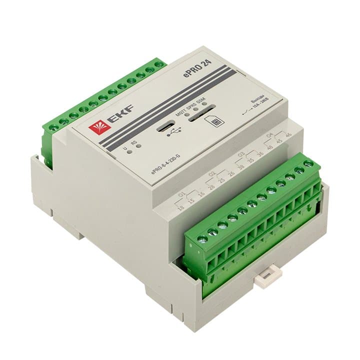 EKF PROxima Модуль базовый ePRO удаленного управления 6вх\4вых 230В GSM ePRO-6-4-230-G — миниатюра 5