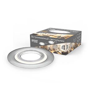 Gauss Светильник Backlight BL141 Кругл. Хром. Gu5.3, 3W, LED 3000K