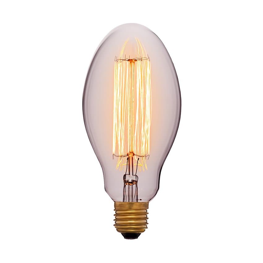 SUN-LUMEN Лампа накаливания "ретро"  Прозрачная 60W 240V E27 (E75-F2) 053-419 — миниатюра 1