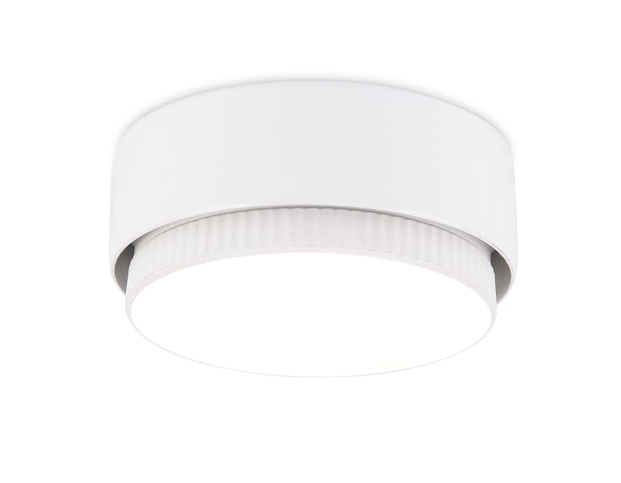 Ambrella Накладной точечный светильник G102 WH белый GX53 D82*25 — миниатюра 1