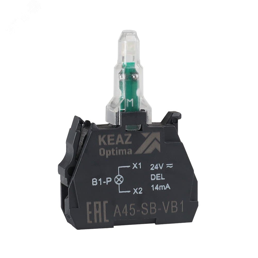 КЭАЗ Световой блок OptiSignal D22 A45-SB-VB4 красный 24 В AC/DC с защитой от наводок ZBVB4
