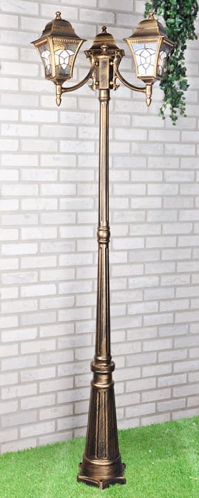 Elektrostandard Altair F/3 / Светильник садово-парковый черное золото a025024