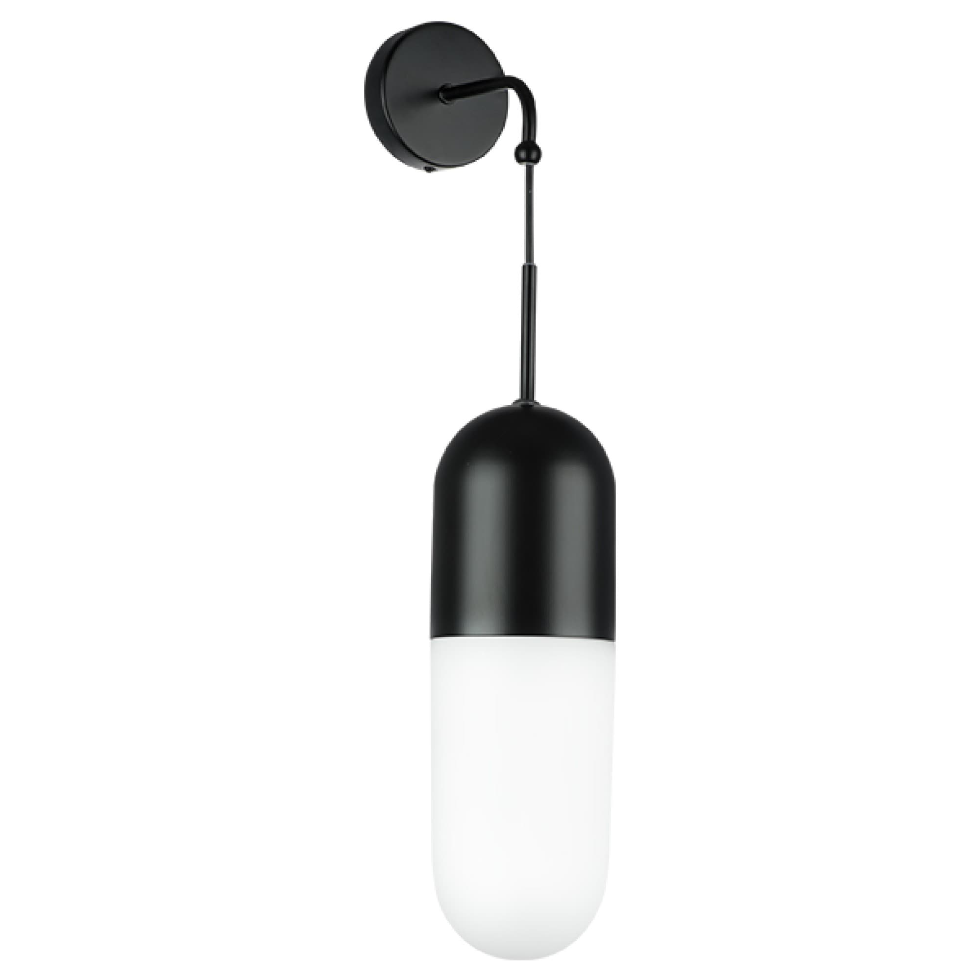 Lightstar 690617 (MB22501-1A ) Бра RAMO 1х40W E14 ЧЕРНЫЙ МАТОВЫЙ/БЕЛЫЙ (в комплекте), шт