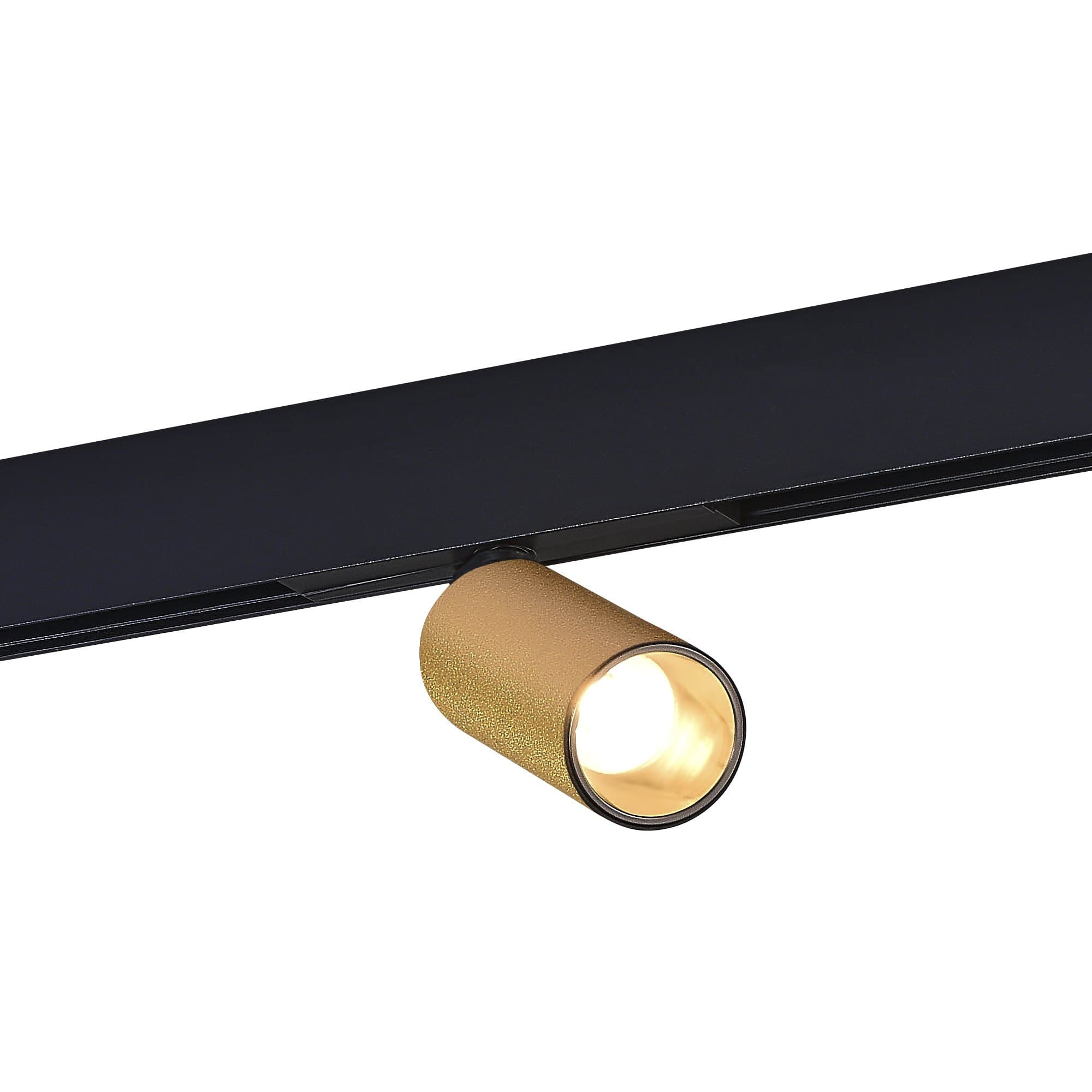 ST LUCE ST807.236.12 Магнитный трековый светильник Золотистый LED 1*12W 3000K 500Lm Ra>90 IP20 D50xH173 48VV