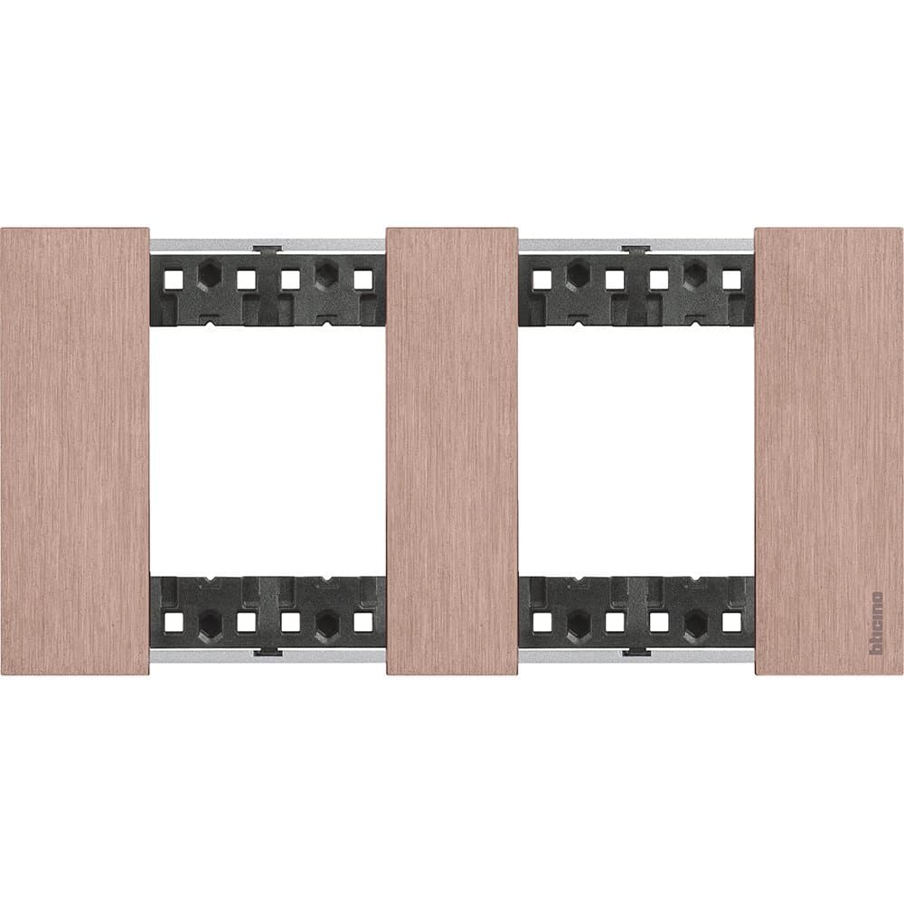 BT Living now Медь Рамка немецкий стандарт 2 поста (2+2 мод) KA4802M2ZM