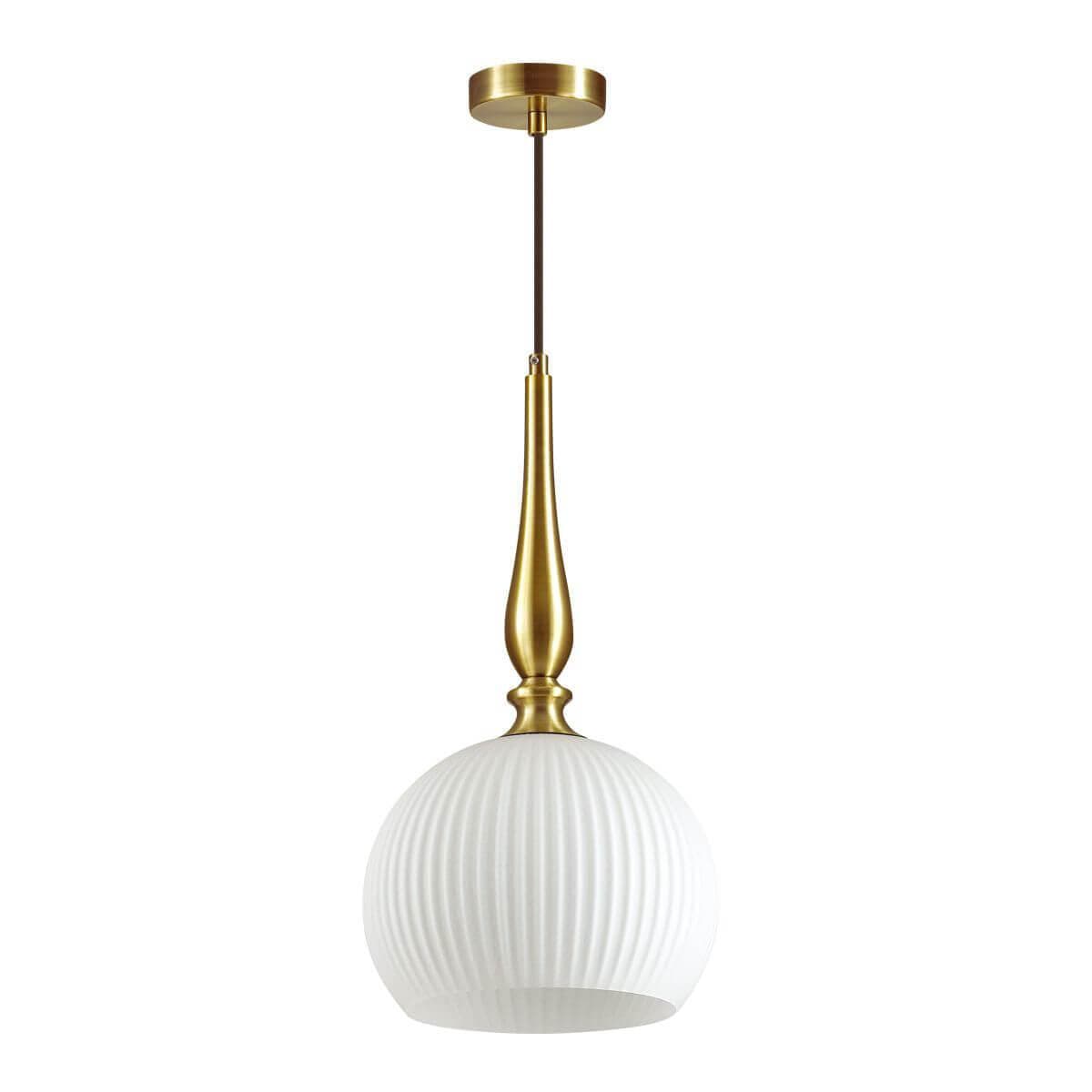 Odeon Light 4766/1 ODL21 белый/бронзовый Подвес E27 60W RUNGA