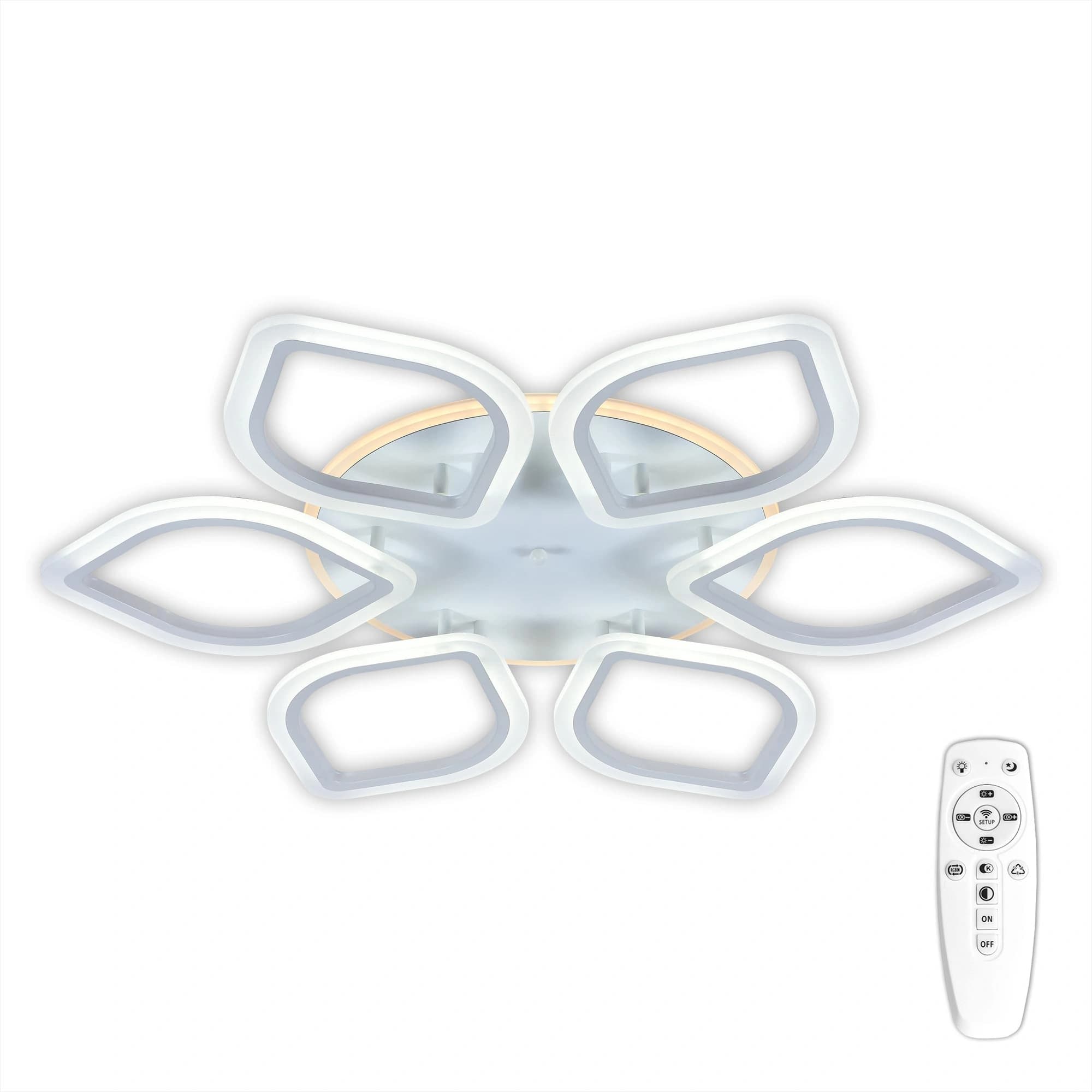 CITILUX CL236160RE Ромби Белый LED Люстра с пультом