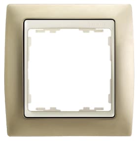 Simon 82 Шампань/Слоновая кость Рамка 1-ая 82714-34
