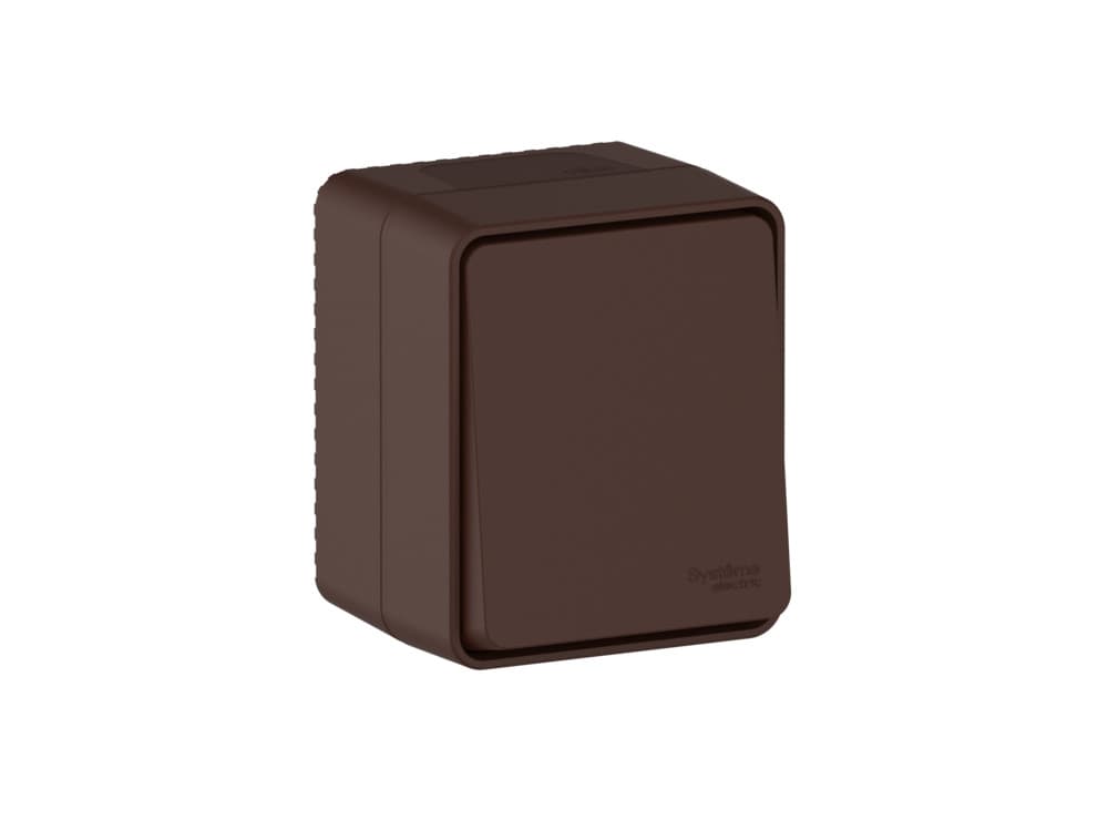Systeme Electric AtlasDesign Profi54 Наруж Коричневый Выключатель 1-клавишный с самовозвратом 10 АХ