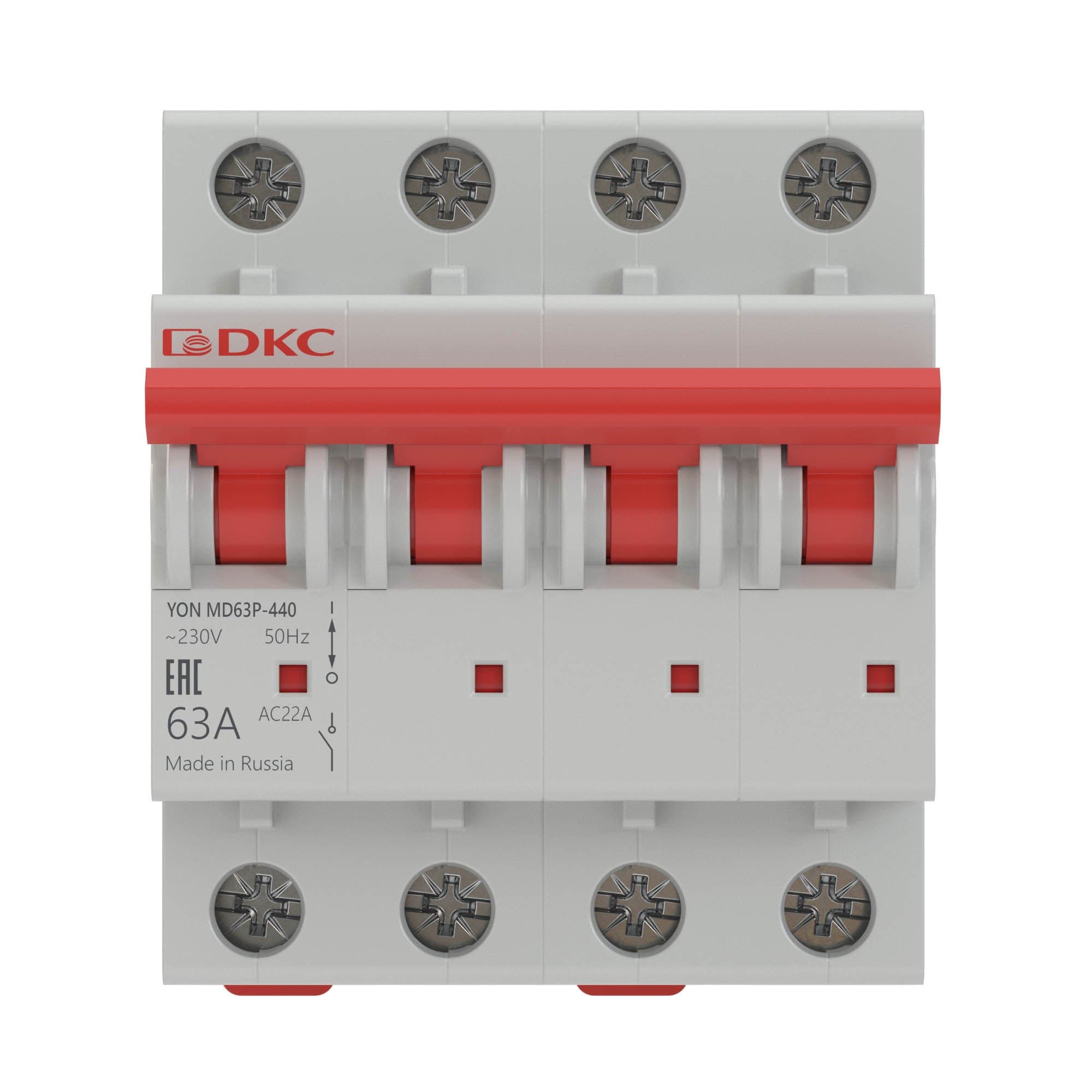 DKC YON pro Выключатель нагрузки модульный MD63P 4P 40А