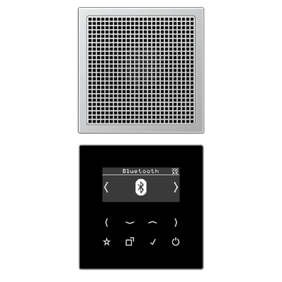 JUNG Цифровое радио DAB + с поддержкой Bluetooth, алюминий DABAL1BT