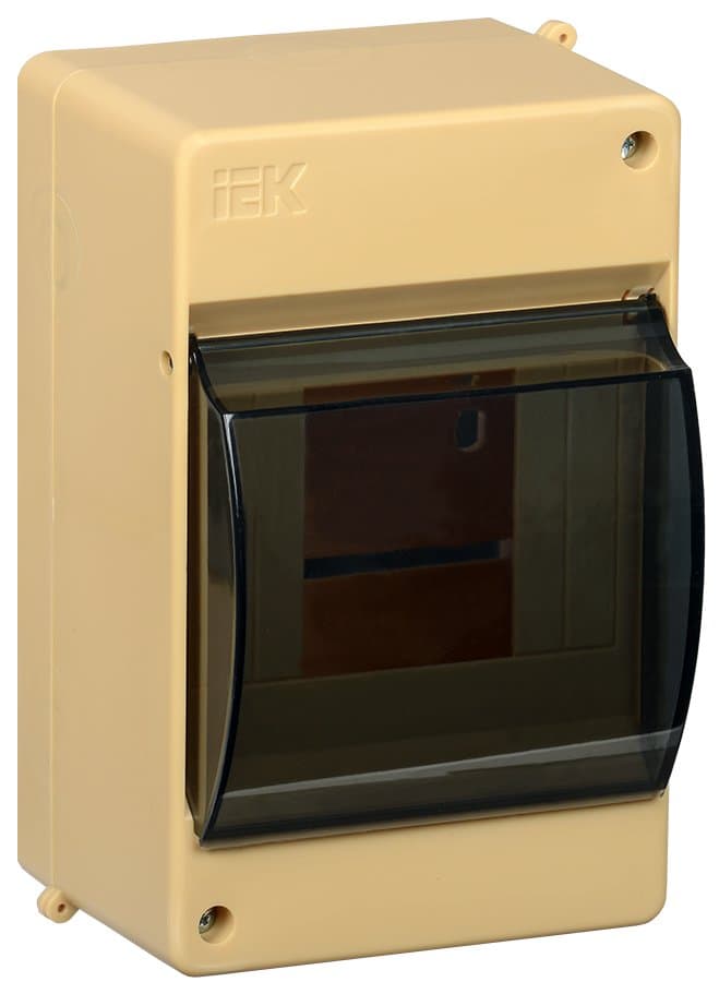 IEK KREPTA 3 Корпус пластиковый КМПн 2/4 IP30 выкл сосна откр.монтаж