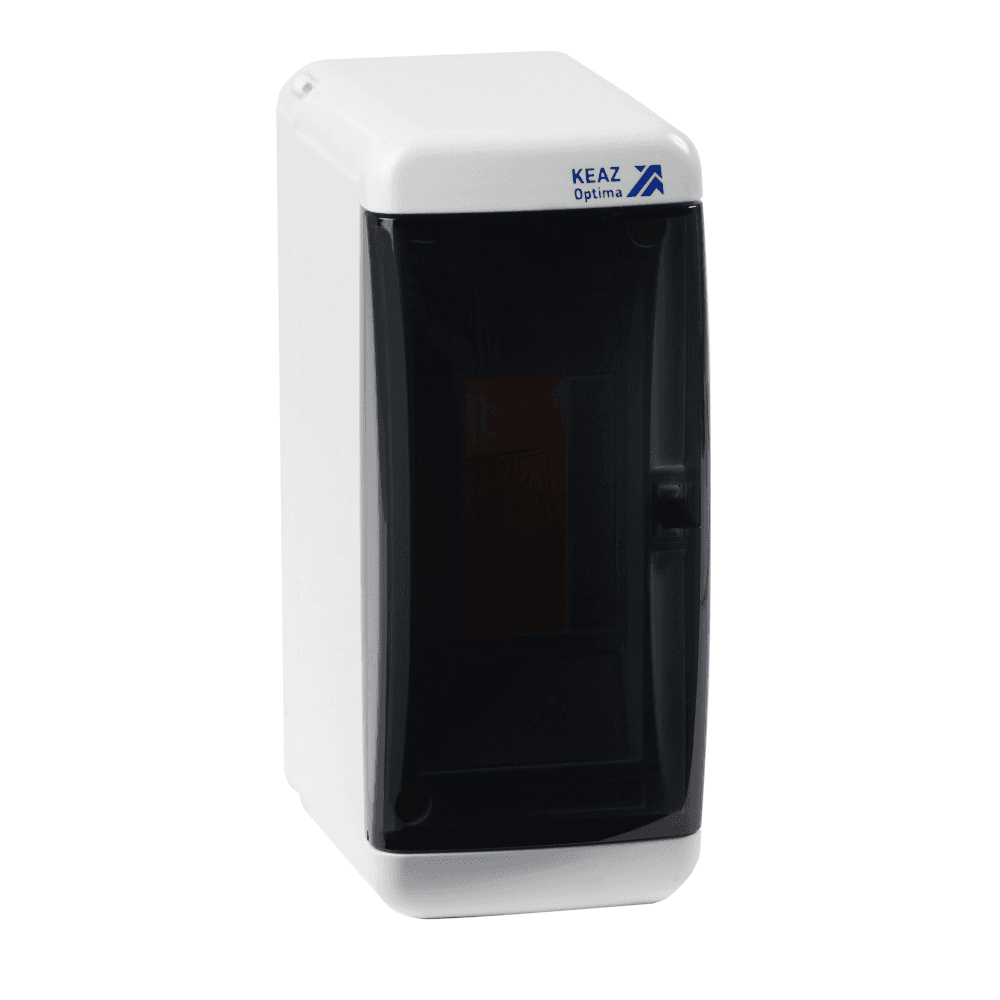 КЭАЗ Корпус пластиковый Навесной OptiBox P-UNK-1-02-IP41 Прозрачная черная дверь