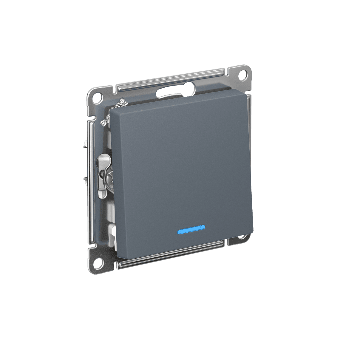 Systeme Electric AtlasDesign Грифель Выключатель 1-клавишный с подсвет.,сх.1а, 10АХ, мех., быстрозажим. клем.