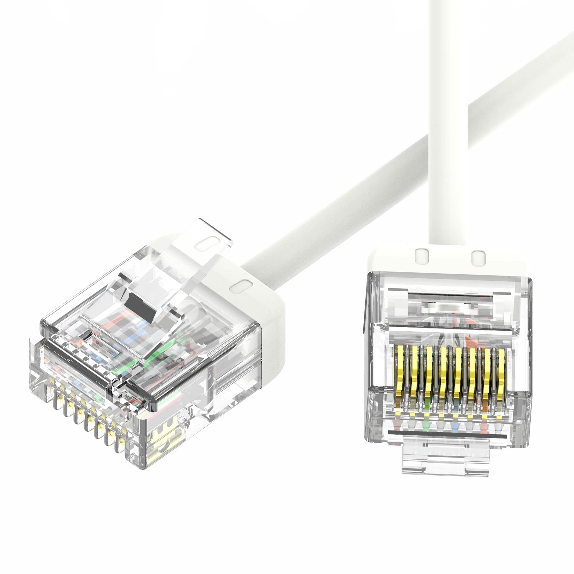 DKC Патч-корд неэкранированный Ultra SLIM CAT6 U/UTP 4х2, 32 AWG, LSZH, белый, 2,1м