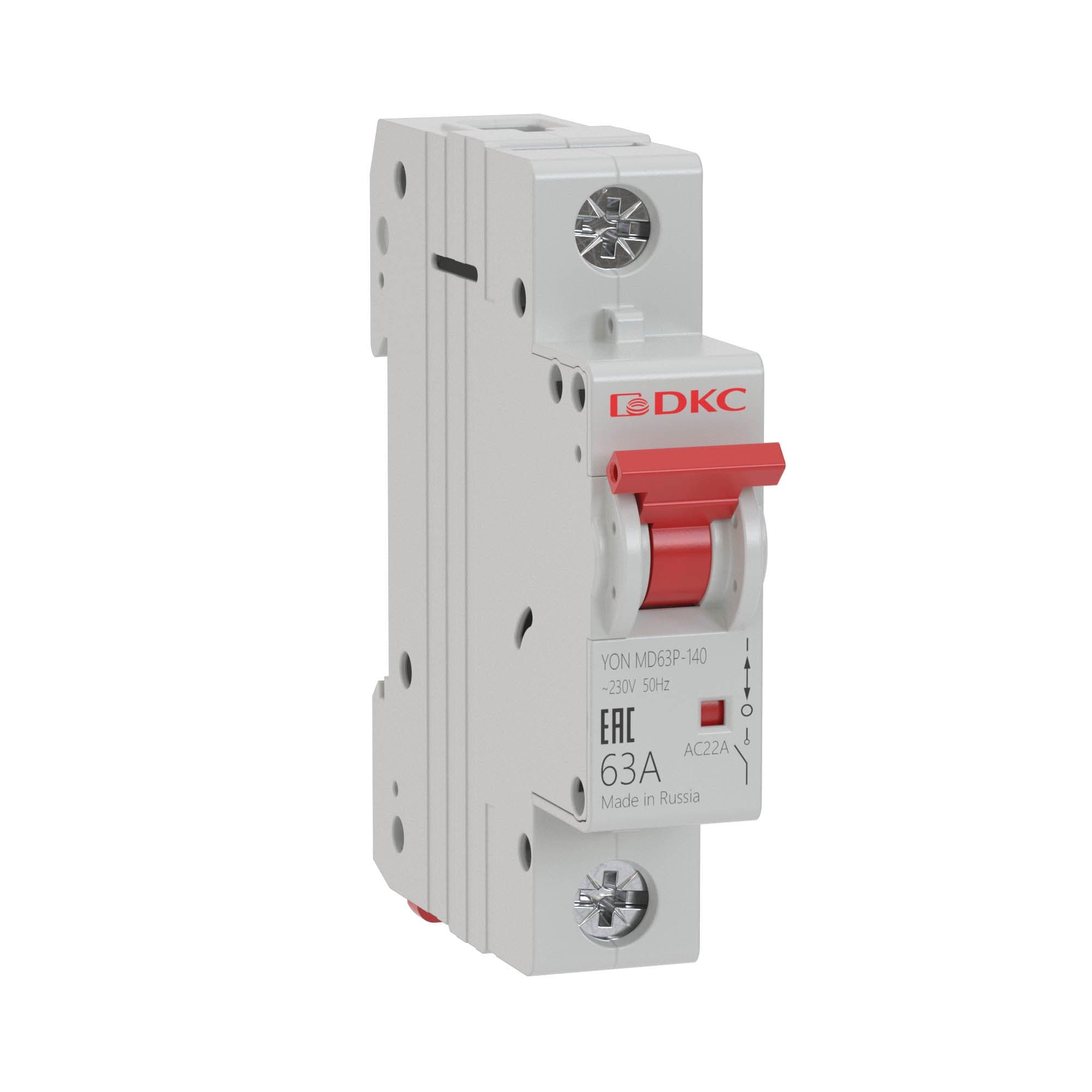 DKC YON pro Выключатель нагрузки модульный MD63P 1P 63А