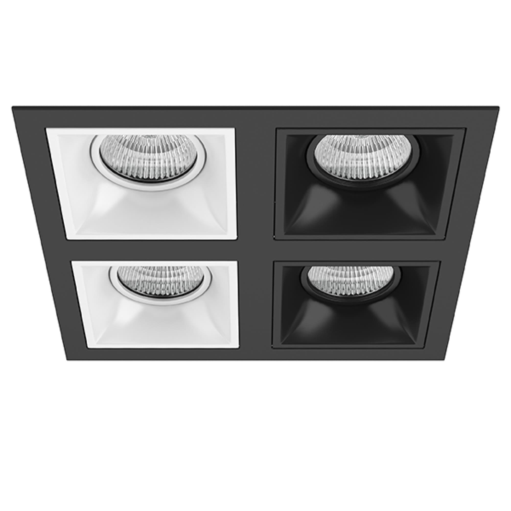 Lightstar Комплект из светильников и рамки DOMINO Domino Lightstar D54706060707