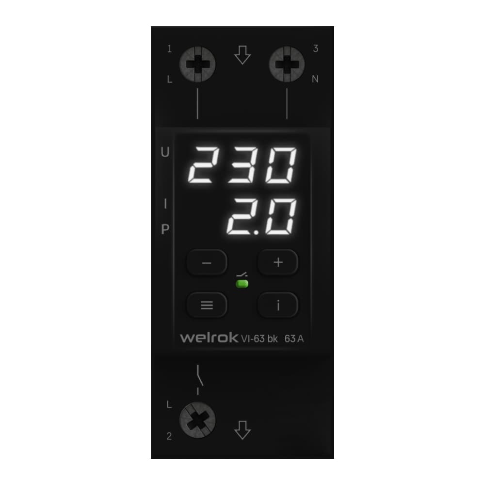 Welrok VI-63 bk Реле напряжения с контролем тока