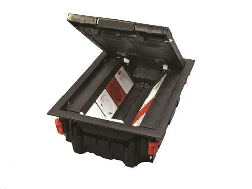 OSTEC Напольный лючок на 8 постов (45х45 мм), пластиковый LUK/8