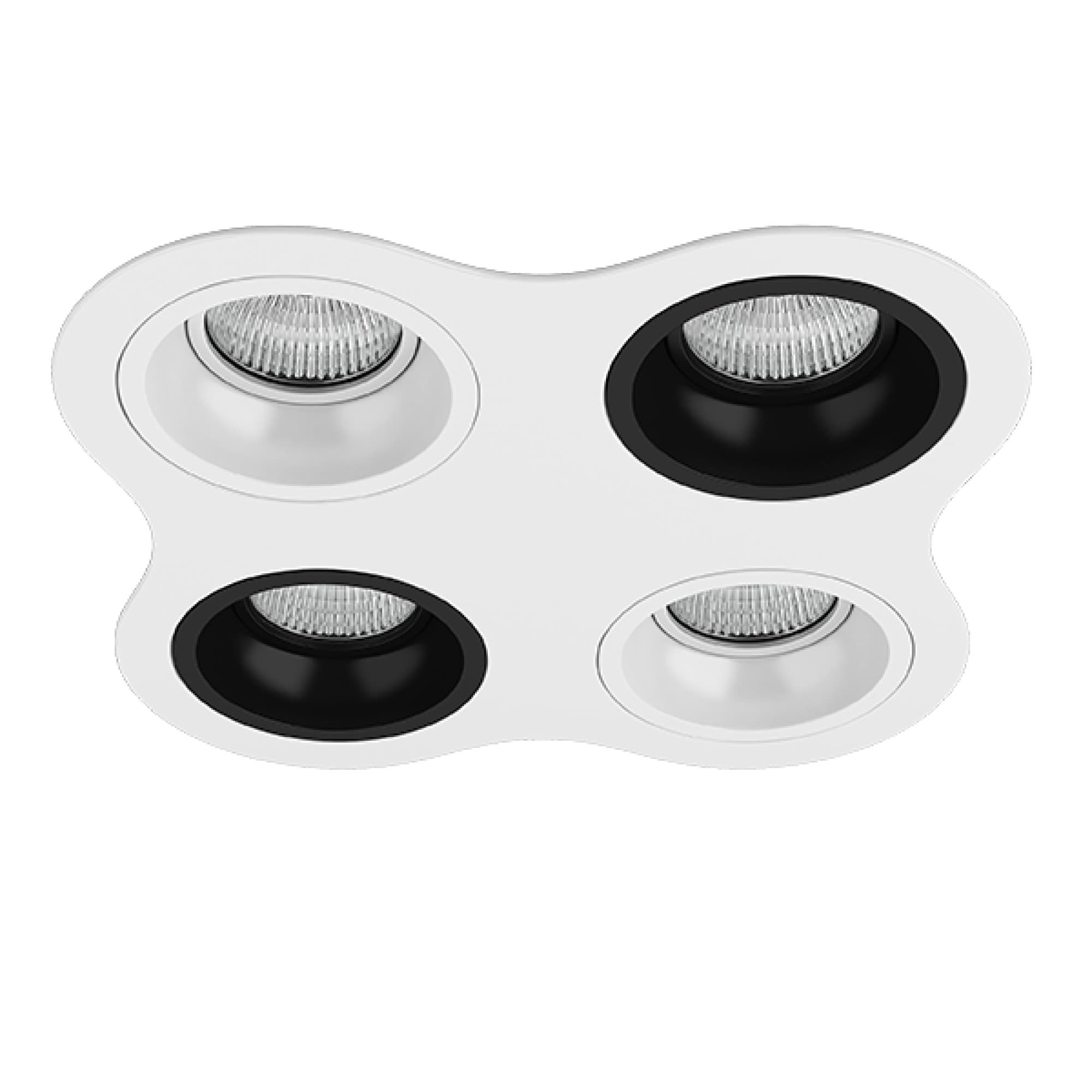 Lightstar Комплект из светильников и рамки DOMINO Domino Lightstar D64606070607