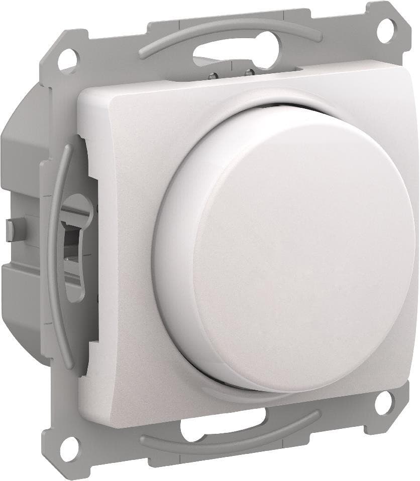 Systeme Electric Glossa Перламутр Светорегулятор (диммер) повор-нажим, LED, RC, 400Вт, мех.