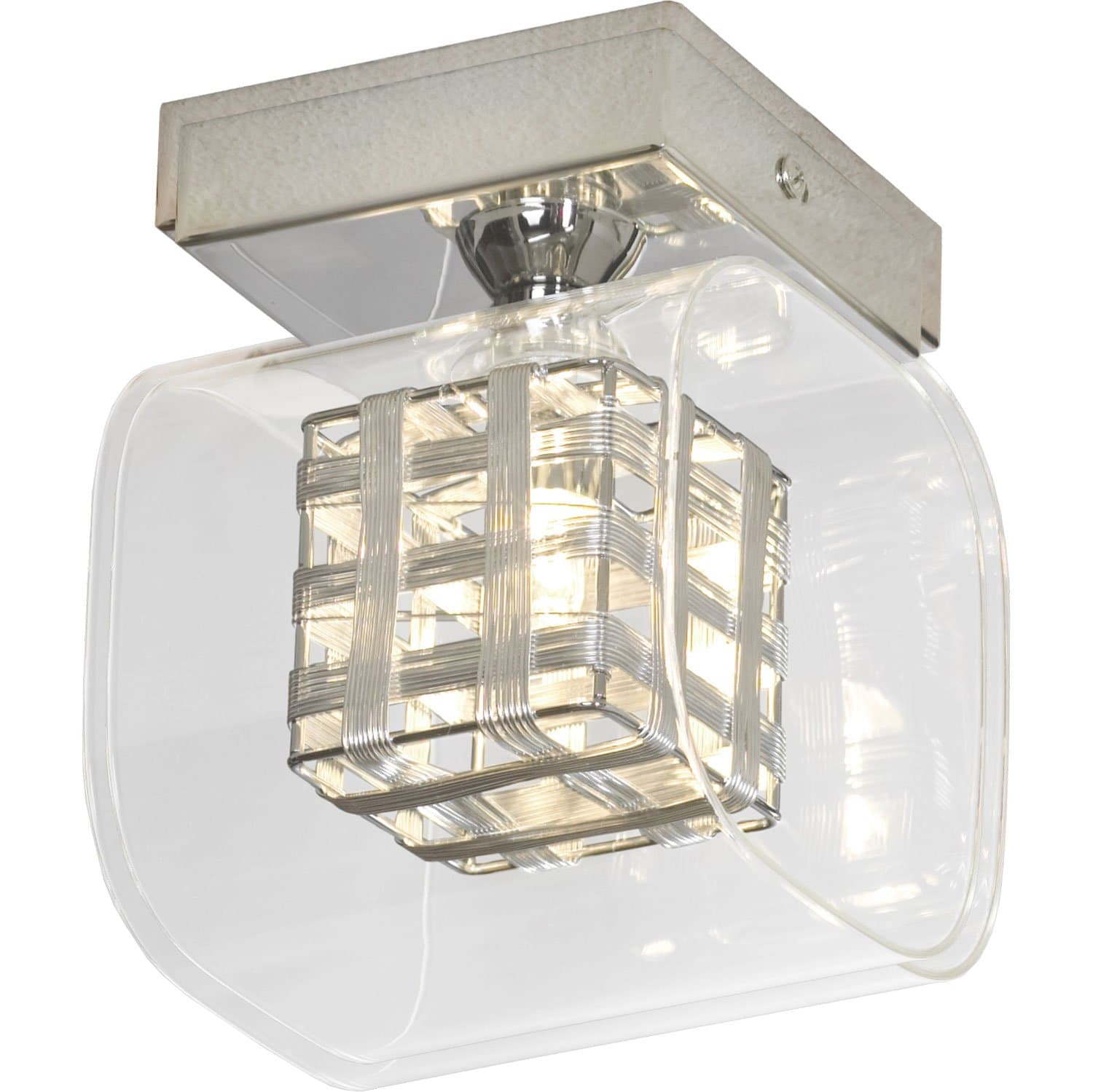 Lussole S.R.L Металл Хром / Стекло Светильник потолочный G9 40W LSC-8007-01