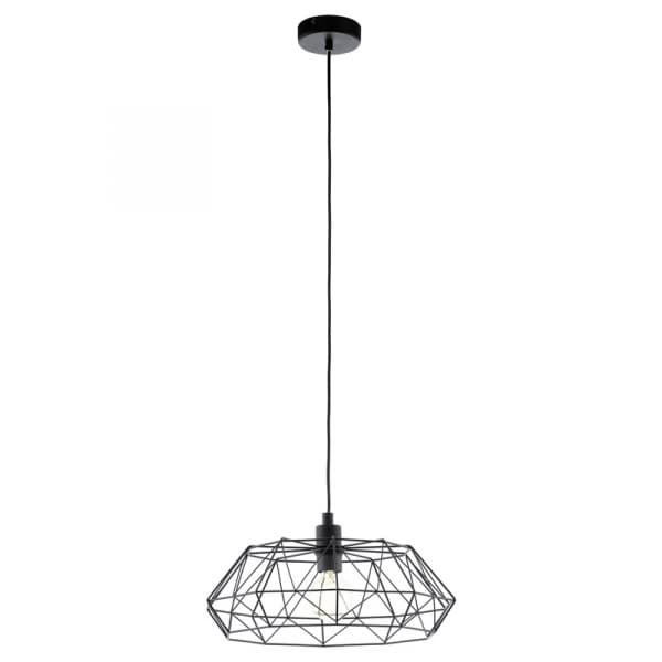 Eglo EG_49487 Подвес CARLTON 2, 1x60W (E27), O455, H1100, сталь, черный