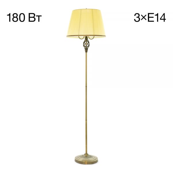 Citilux CL402933 Вена Бронза+Кремовый Торшер