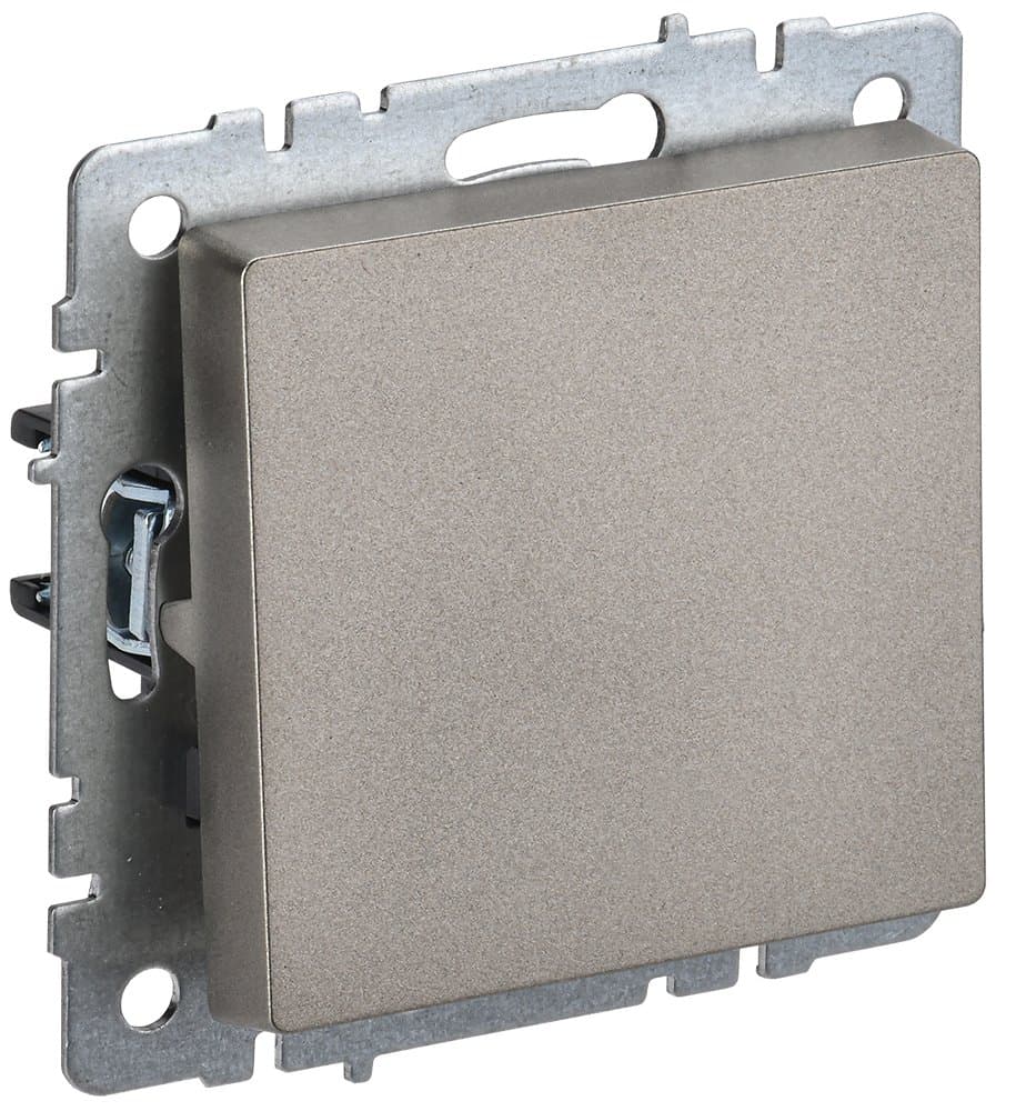 IEK BRITE BASE Шампань Выключатель 1-кл самовозвратный 10А ВС10-1-4-БрШ