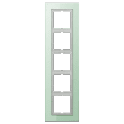 JUNG LS plus Стекло Светло-зеленое Рамка 5-ая LSP985GLAS