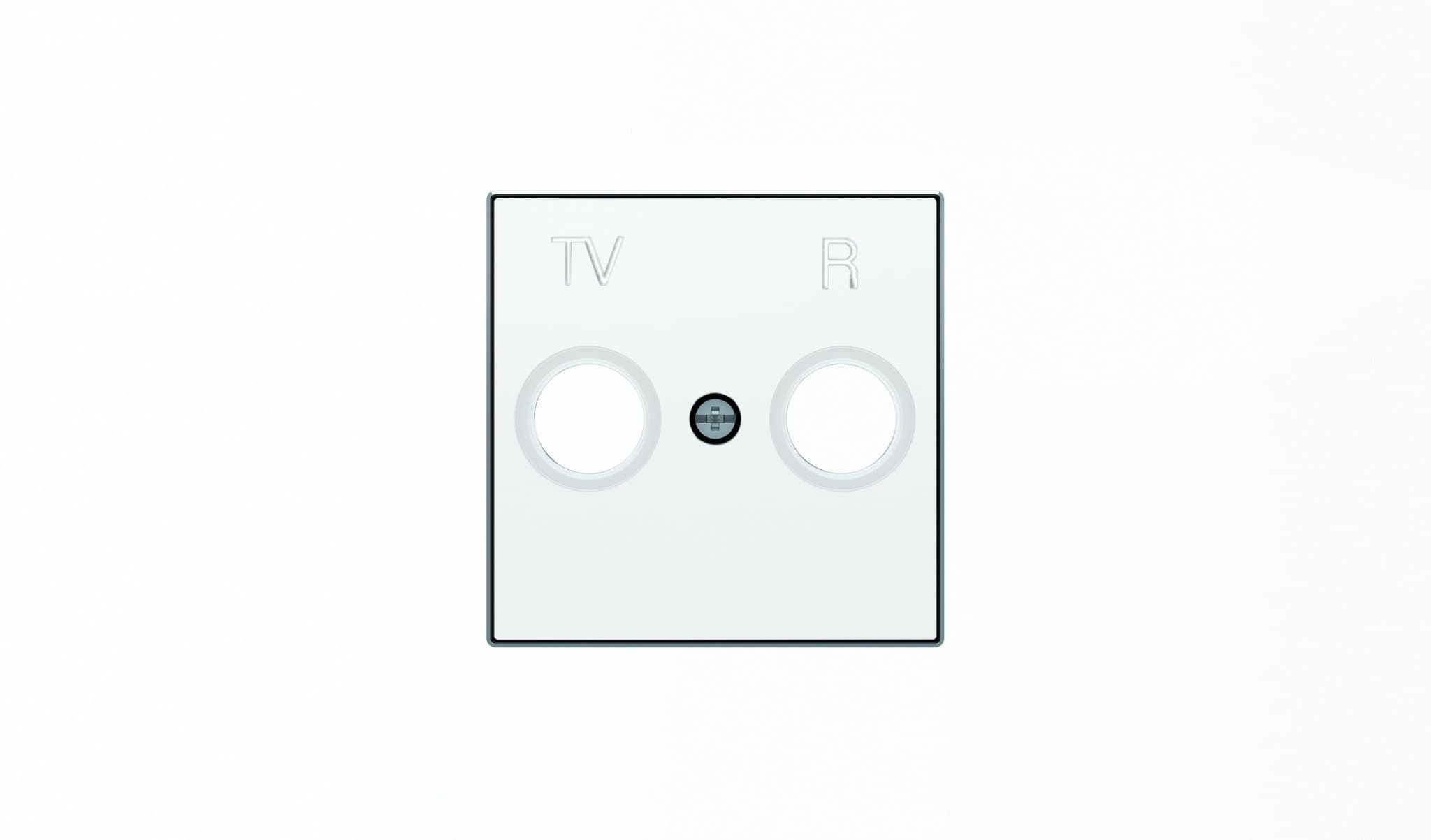 ABB SKY Альпийский белый Накладка для TV-R розетки 2CLA855000A1101