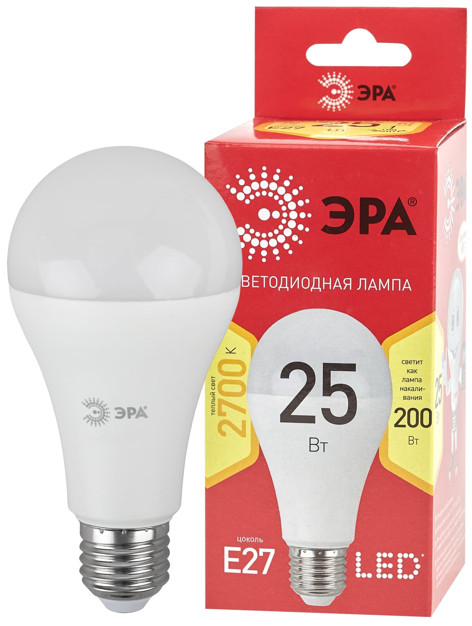 Эра Лампа светодиодная LED A65-25W-827-E27 R