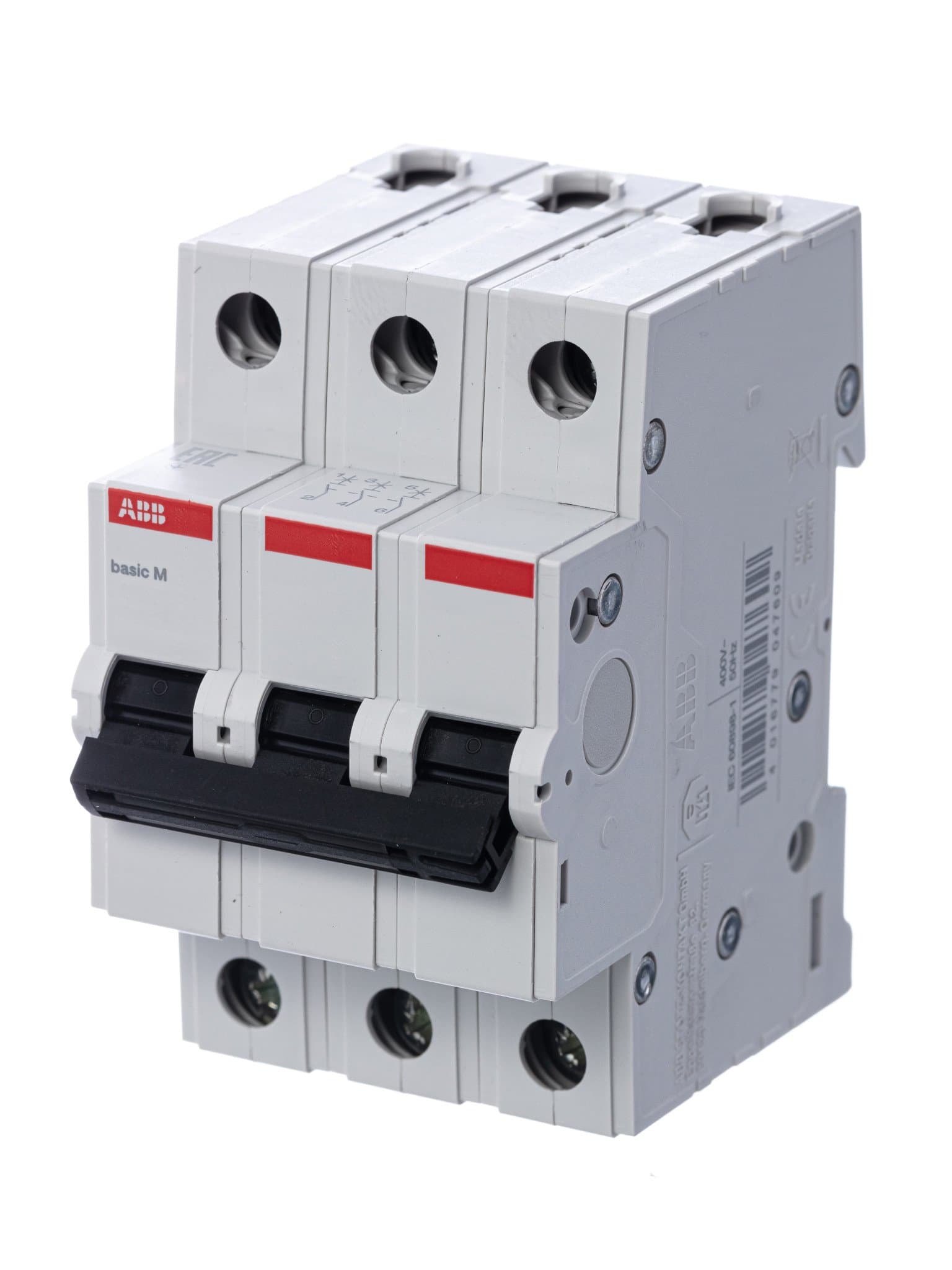 ABB Выключатель автоматический 3P, 20A, C, 4,5кА, BMS413C20 2CDS643041R0204