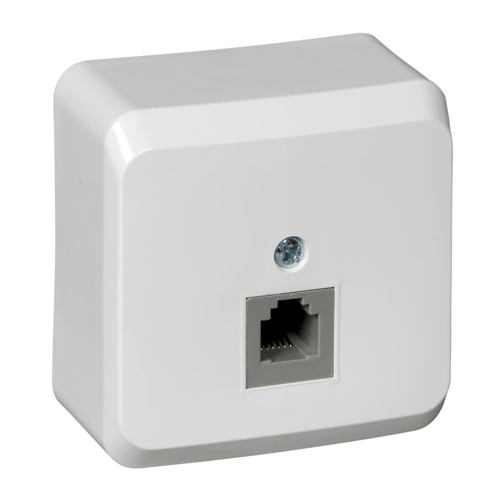 Systeme Electric Этюд наруж Бел Розетка ТЛФ 1-ая