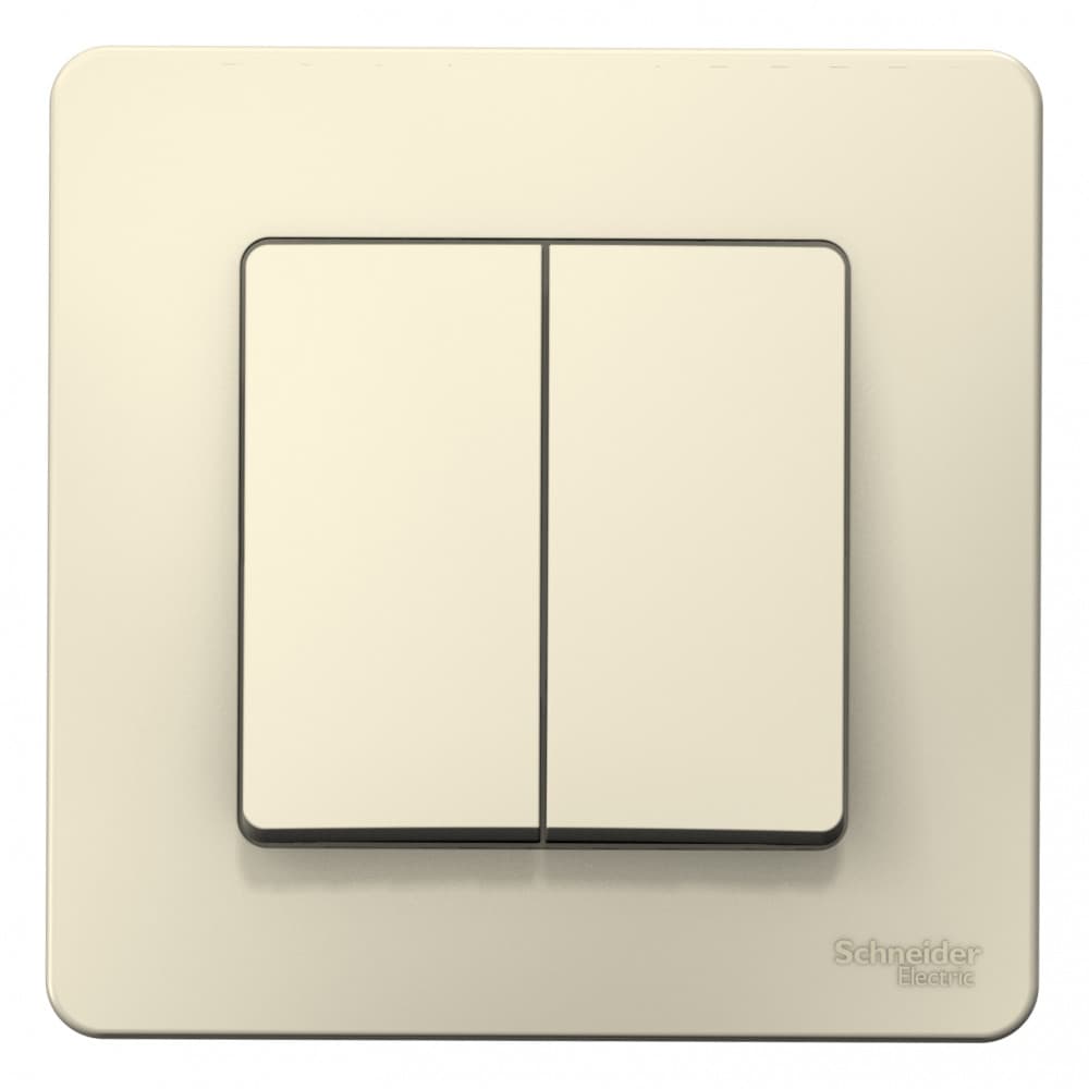 Systeme Electric Blanca внутр Молочный Выключатель 2-клавишный, 10А, 250B