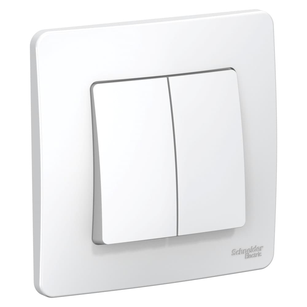 Systeme Electric Blanca внутр Бел Выключатель 2-клавишный, 10А, 250B