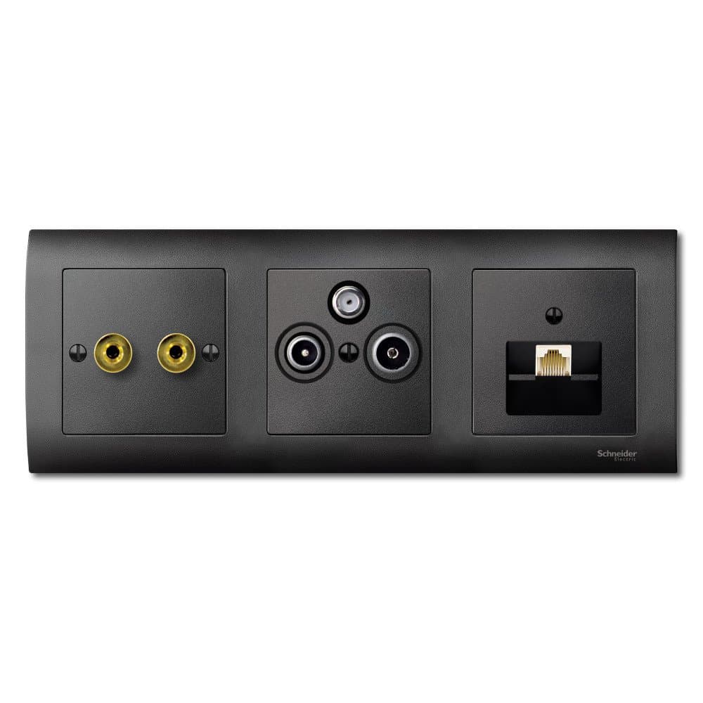 SE Merten SM Антрацит Накладка розетки TV-FM/TV-FM-SAT MTN297514