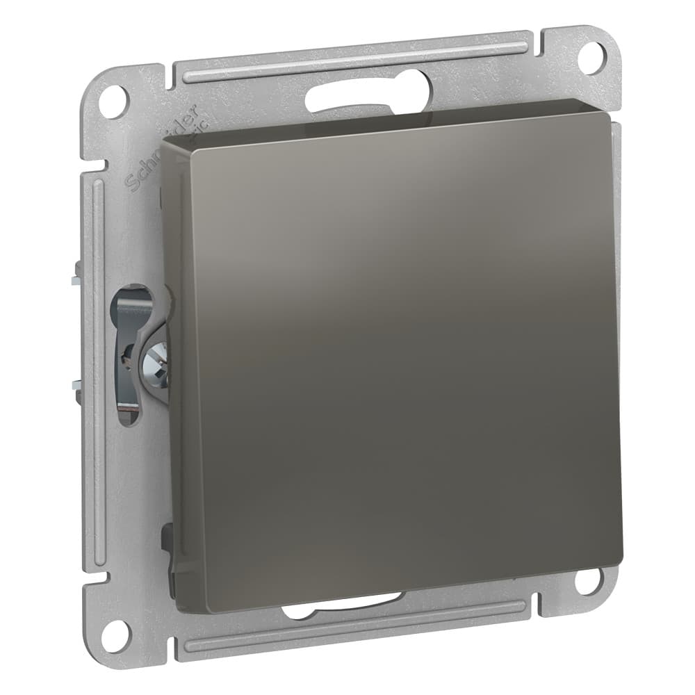 Systeme Electric AtlasDesign Сталь Выключатель 1-клавишный сх.1, 10АХ, механизм