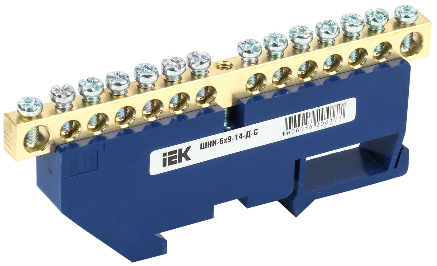 IEK Шина N ноль на DIN-изол ШНИ-6х9-14-Д-С