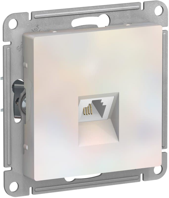 Systeme Electric AtlasDesign Жемчуг Розетка телефонная RJ11, механизм