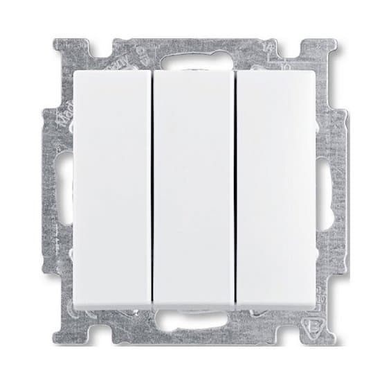 ABB BJB Basic 55 Бел Выключатель 3-клавишный, 16А 2CKA001012A2155