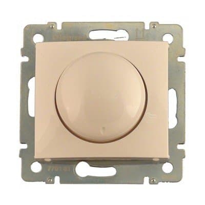 Legrand DIY Valena Крем Светорегулятор поворотный 40-400W для ламп накаливания (вкл поворотом) 695628