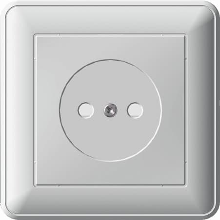 Systeme Electric Wessen 59 Беж Розетка б/з (в сборе, с рамкой)