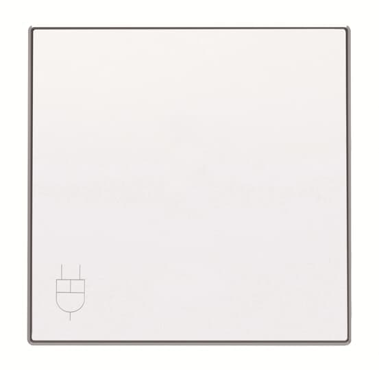ABB SKY Альпийский белый Накладка для розетки SCHUKO с крышкой 2CLA858810A1101